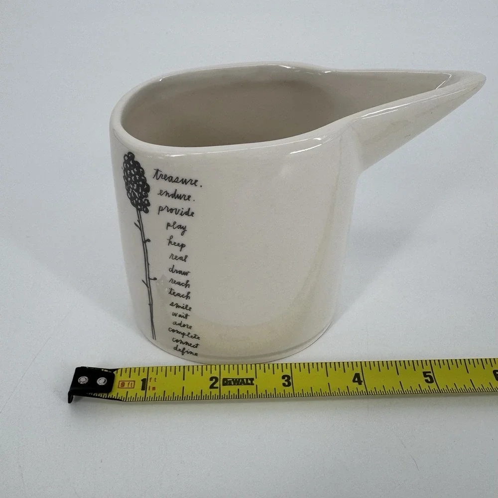 Rae Dunn by Magenta Stemline Wildflower Creamer Farmhouse Artisan Collection HTF
